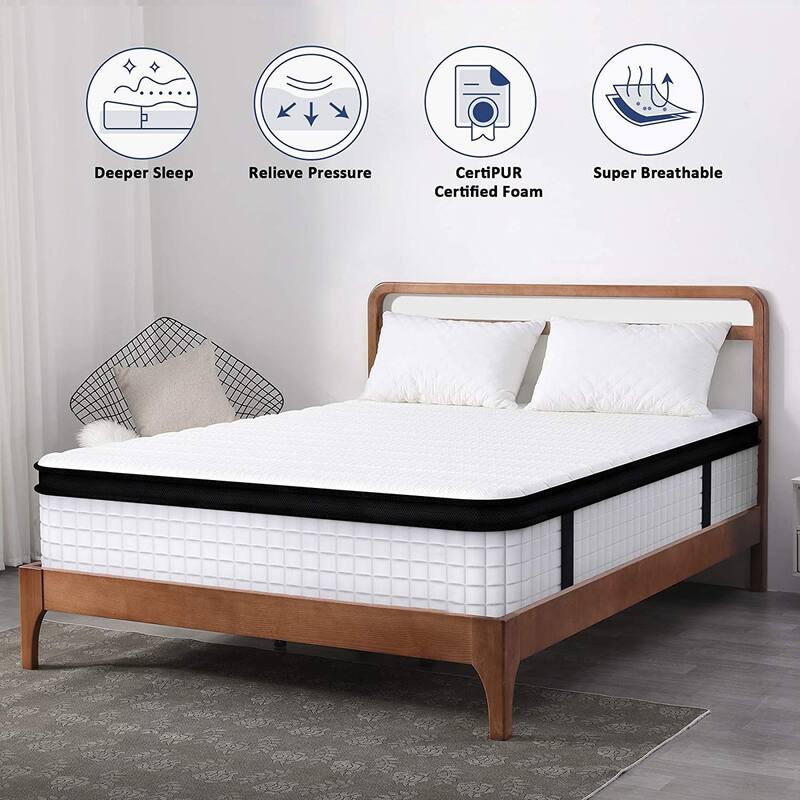 Comfort Support Innerspring Hybird Mattress in a Box, Multiple Sizes