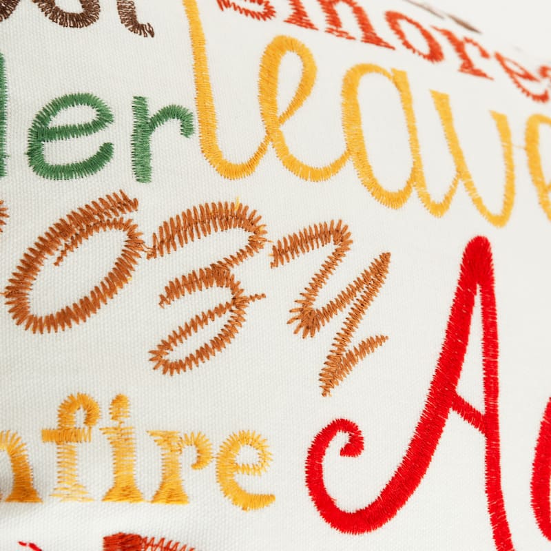 Rizzy Home Autumn Words Throw Pillow Cover