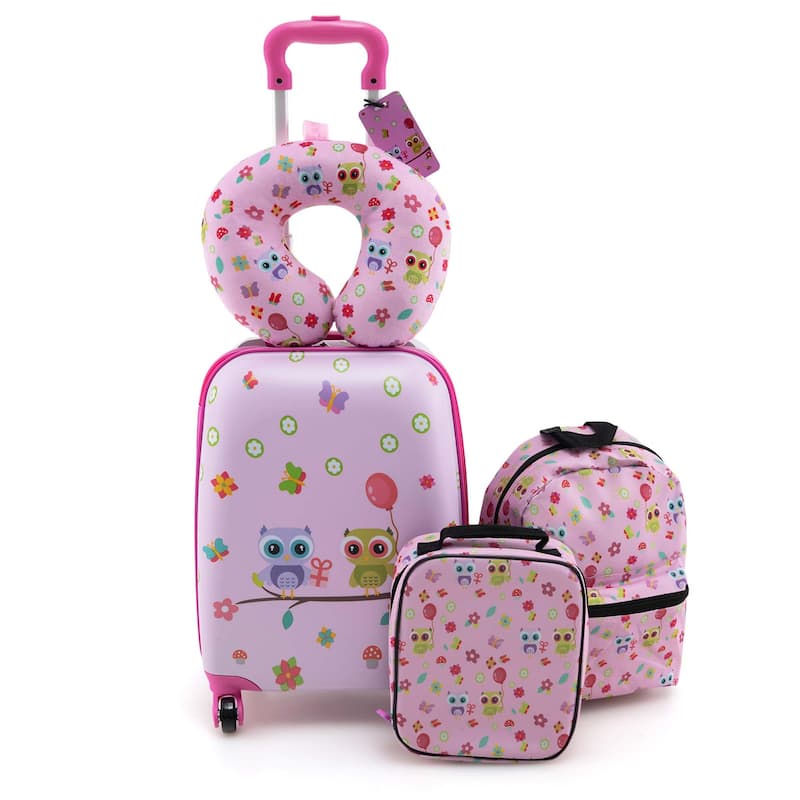 5 PCS Travel Luggage Set Travel Rolling Suitcase for Boys Girls
