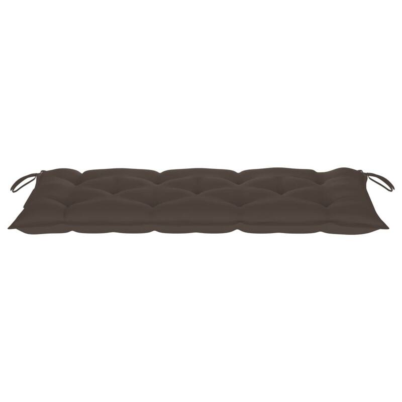 vidaXL Patio Bench with Cushion 47.2" Solid Acacia Wood