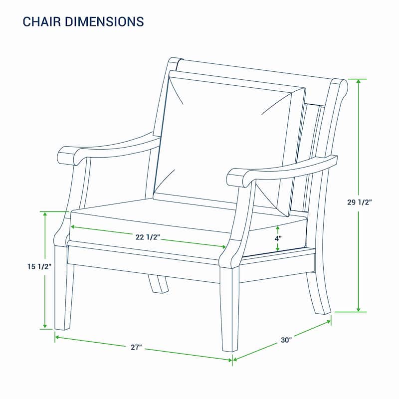 Cambridge Casual Robin 3-piece Teak Wood Patio Chat Set