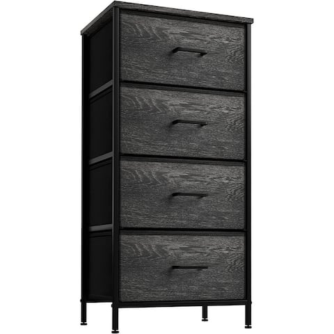 4 Drawer Bedside Nightstand Chest Tower Bedroom Dresser, Assorted Colors
