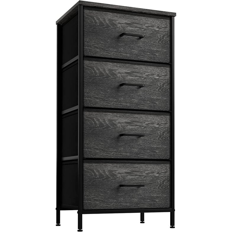 4 Drawer Bedside Nightstand Chest Tower Bedroom Dresser, Assorted Colors