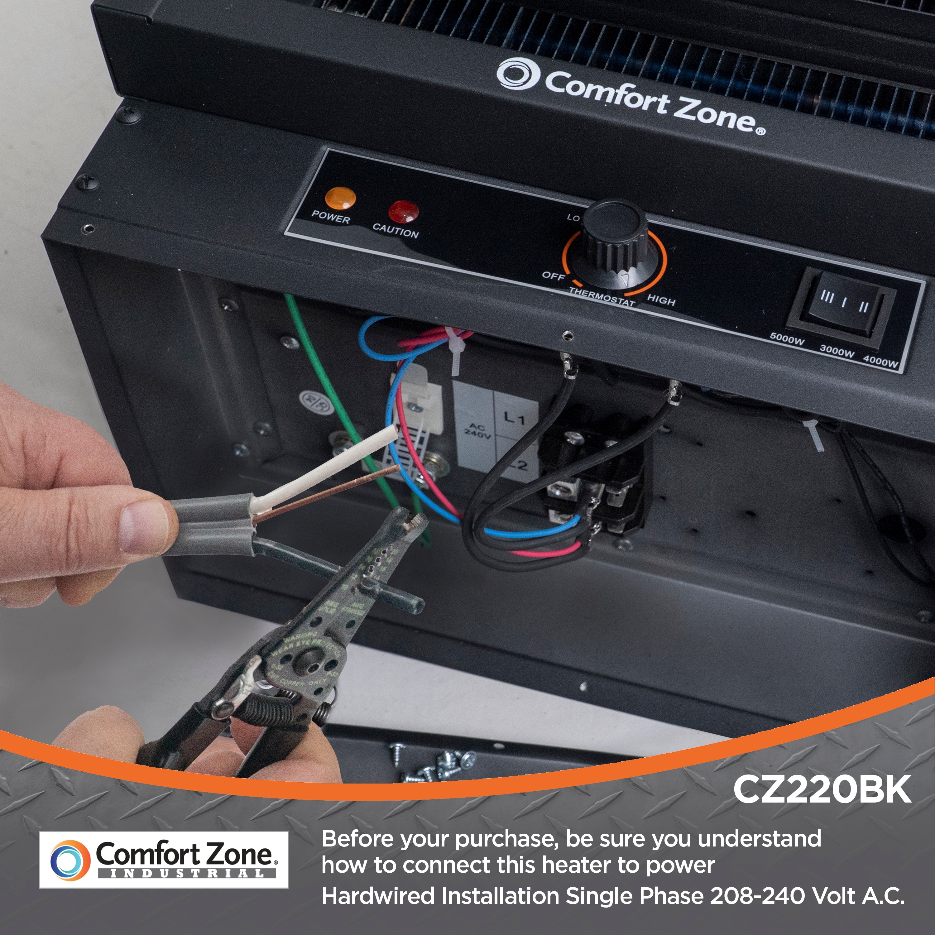 Comfort Zone Cz220 Replacement Parts Comfort Zone CZ220 Fan-Forced - Main Image