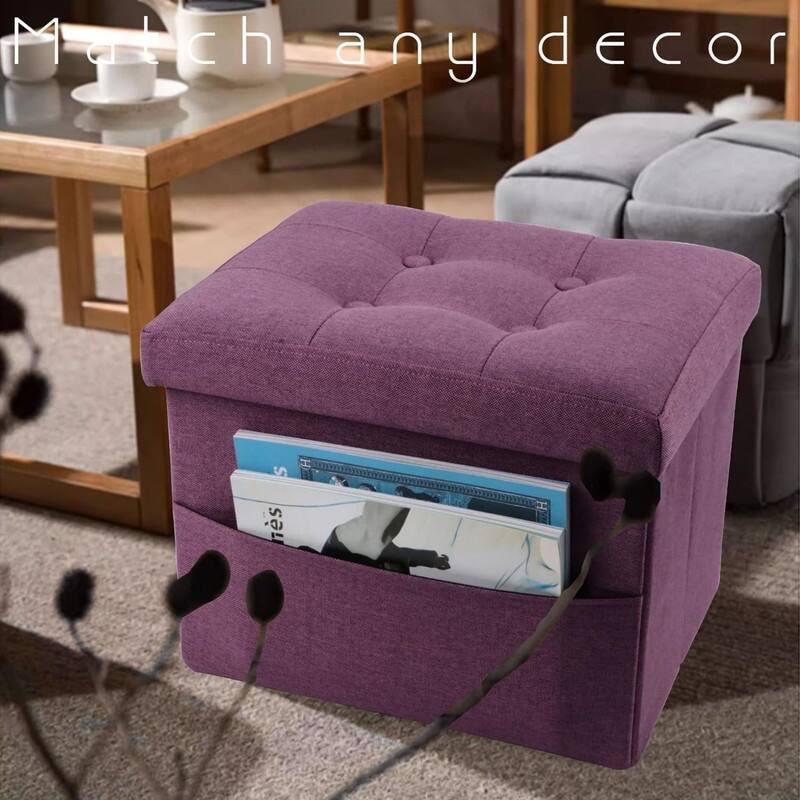 Storage Ottoman Folding 17x13x13