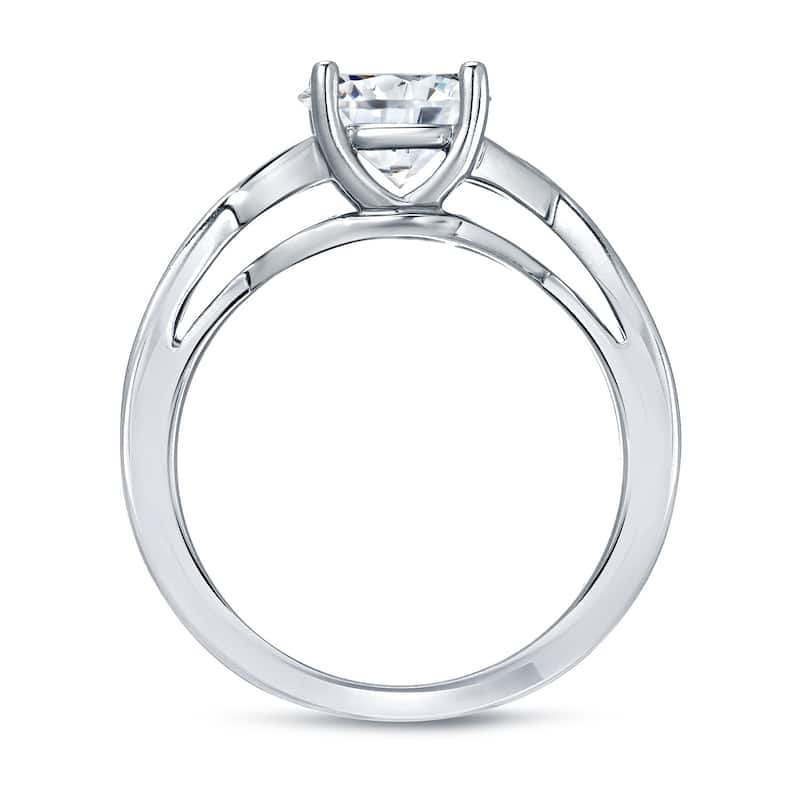 Auriya 14k Gold 1ctw Twisted Solitaire Diamond Engagement Ring (F-G, I1-I2)