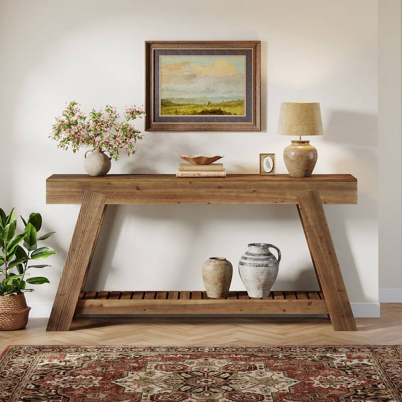 Solid Wood Entryway Table