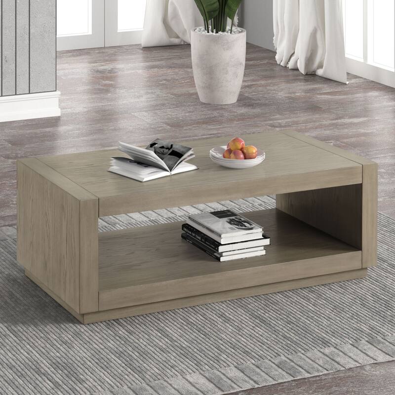Furniture of America Gryel Modern 48-inch 1-Shelf Coffee Table - Natural