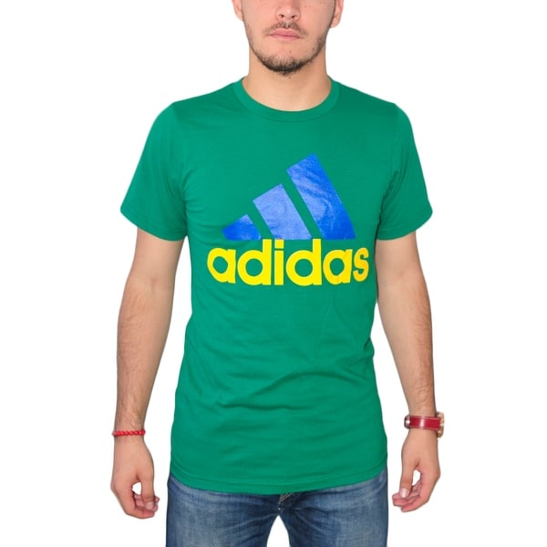 adidas t shirt blue and yellow