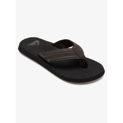 Quiksilver Mens Monkey Wrench Flip Flop Sandals Brown Black Aqyl100048 Xckc