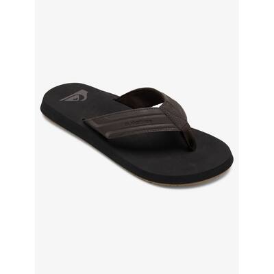Quiksilver Mens Monkey Wrench Flip Flop Sandals Brown Black Aqyl100048 Xckc
