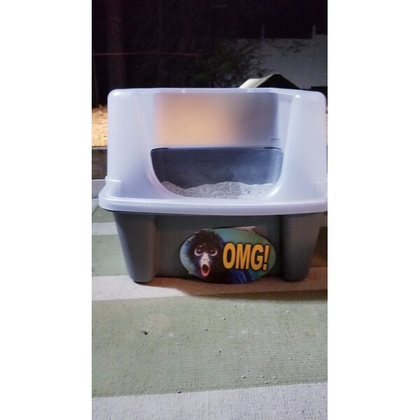 iris high shield litter pan