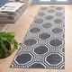 preview thumbnail 7 of 20, SAFAVIEH Odyssey Jaunuta Modern Rug 2'2" x 8' Runner - Black/Grey - Runner