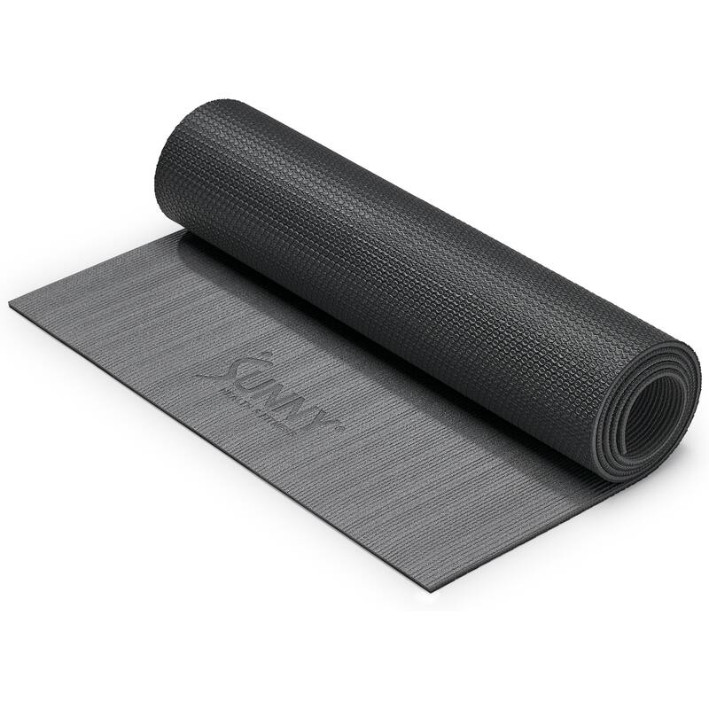 Anti-Slip Dual Color Exercise Yoga Mat EM02 Gray - 71 IN x 24 IN x 0.24 - 71 IN x 24 IN x 0.24 - Weights - Gray