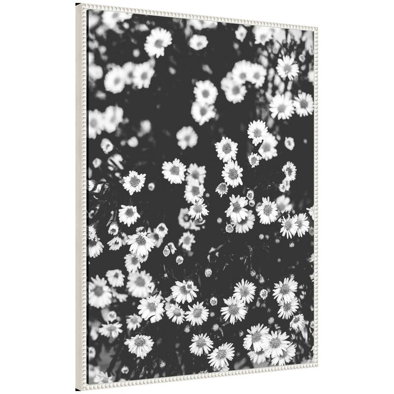 Kate and Laurel Sylvie Chamomile Framed Canvas by Alicia Abla - 28x38