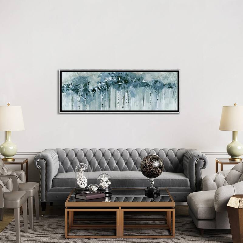 iCanvas "Blue Birch Morning" by Susan Jill Framed