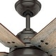preview thumbnail 7 of 40, Hunter 60" Warrant Ceiling Fan with LED Light, Wall Control - Windmill - Farmhouse, Industrial, Contemporary - ENERGY STAR