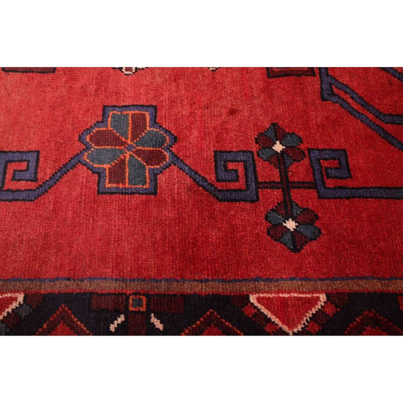 ECARPETGALLERY Hand-knotted Konya Anatolian Red Wool Rug - 6'7 x 10'0