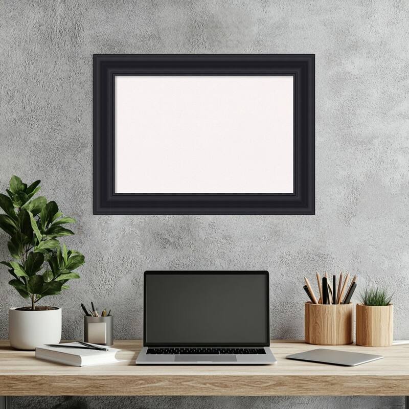 Dalat Black Framed Cork Board - Bulletin Board, Organization Board, Pin Board