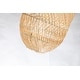preview thumbnail 6 of 7, Natural Handmade Large Rattan Pendant Light 22.4 in.