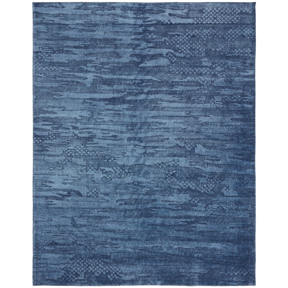 Handmade Blue Area Rug