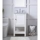 preview thumbnail 5 of 23, Grand 19 - 30 Inch Single Bathroom Vanity 19 Inches - White