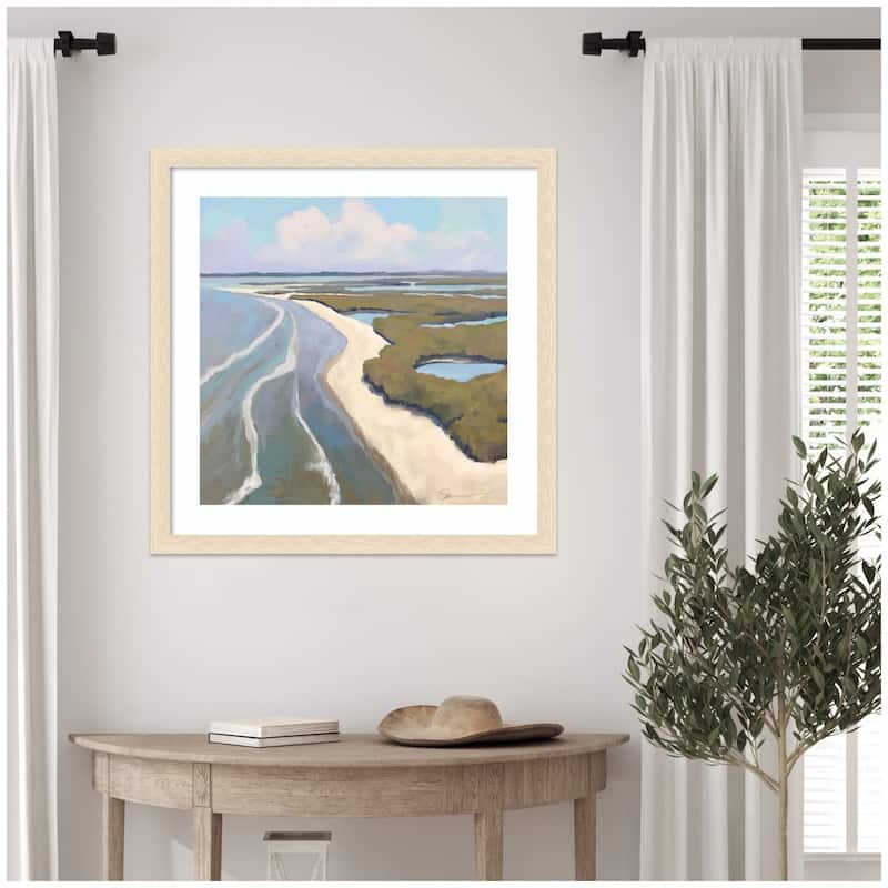 Kate and Laurel Framed Art coastal visions by Mary Sparrow