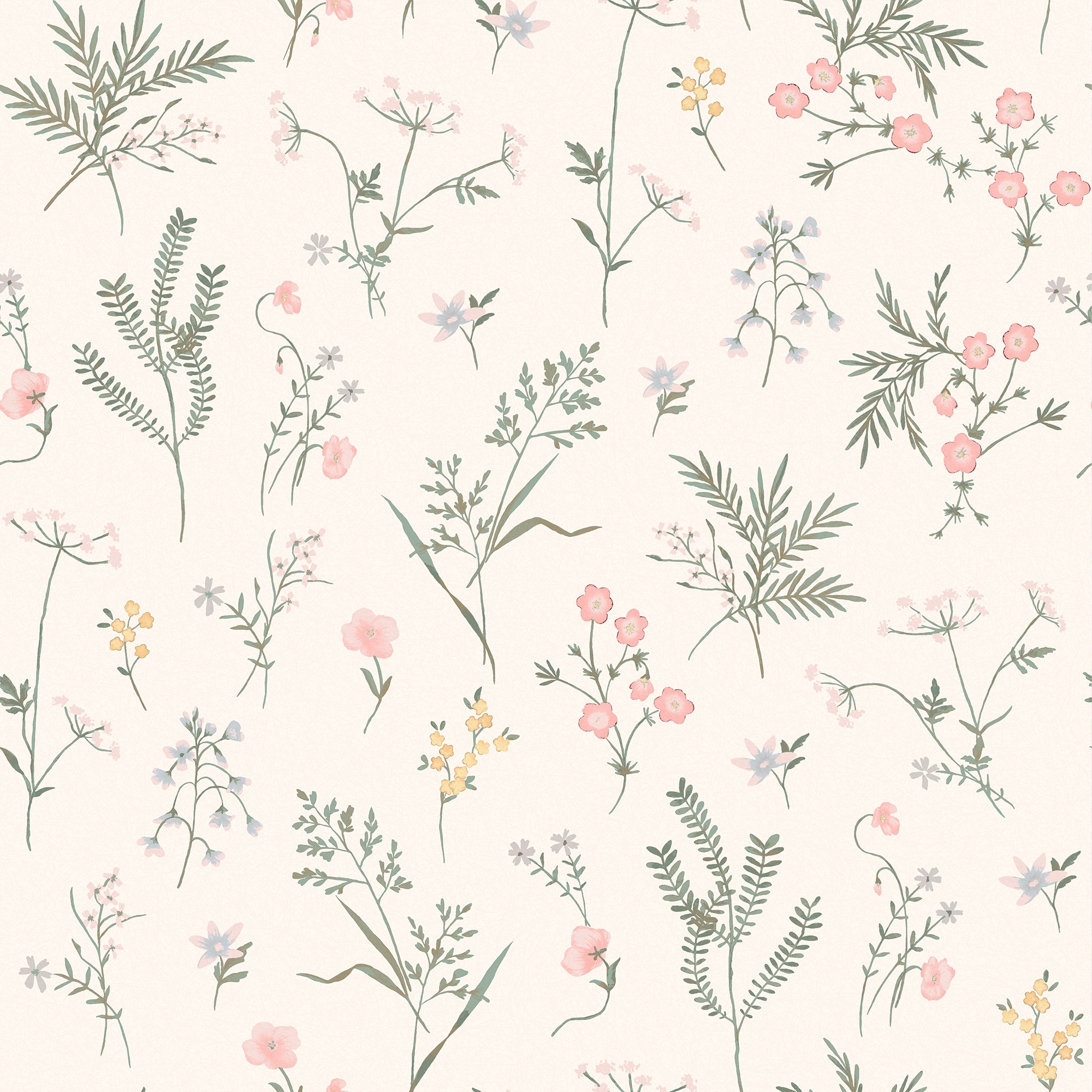 Laura Ashley Crosswell Coral Pink Wallpaper