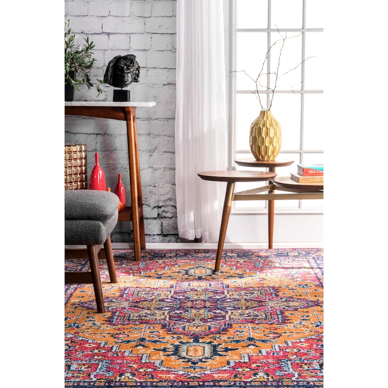 Nuloom Jaclyn Bohemian Medallion Area Rug