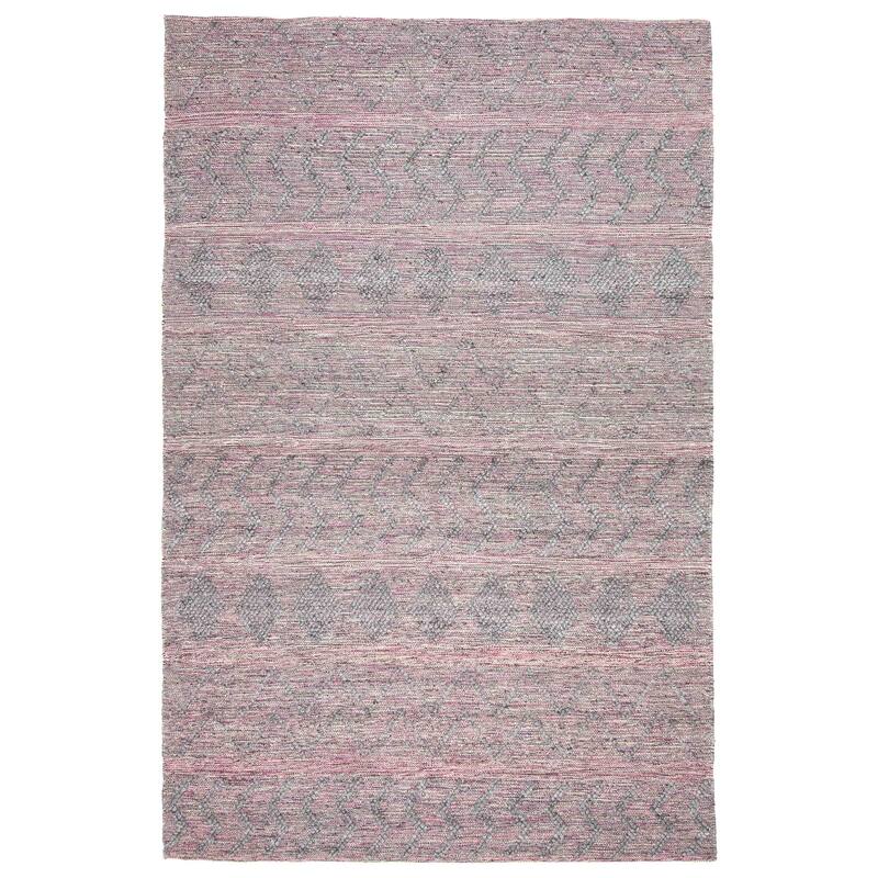 ECARPETGALLERY Braid weave Sienna Grey Wool Rug - 6'1 x 9'5 - Grey - 6'1 x 9'5