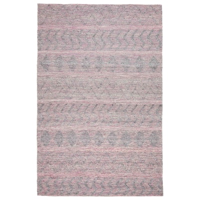 ECARPETGALLERY Braid weave Sienna Grey Wool Rug - 6'1 x 9'5