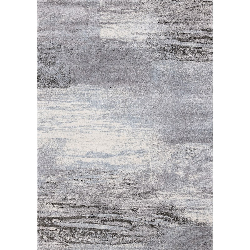 HomeRoots Abstract Modern Runner Area Rug - 2' X 8'