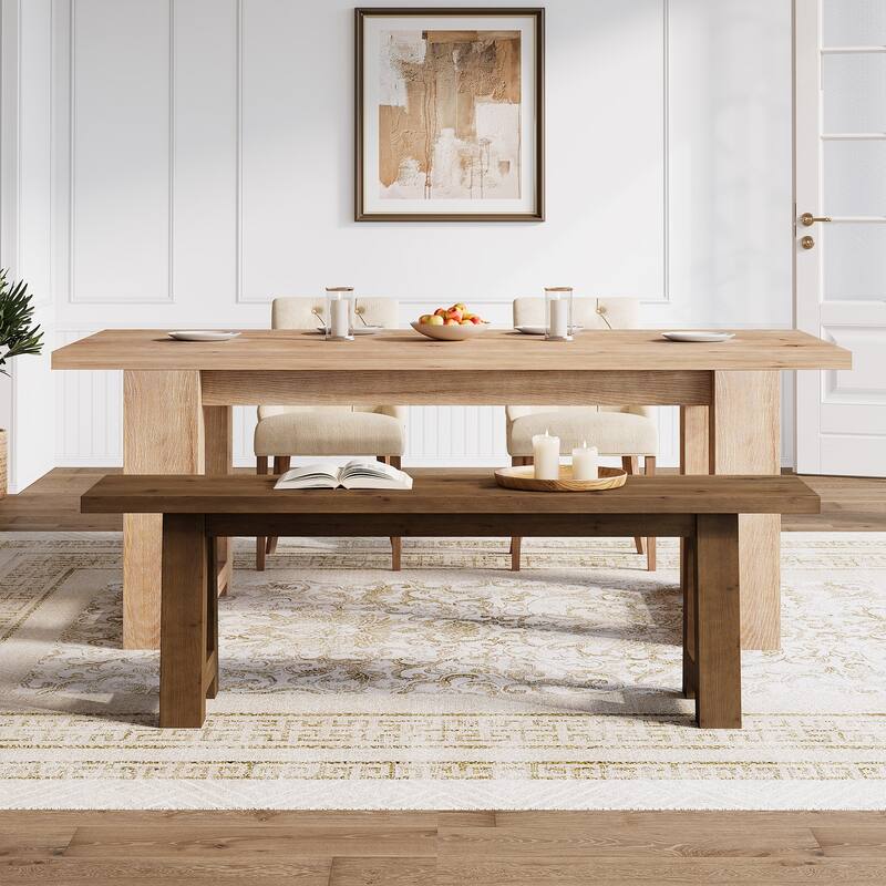 55.12 Inch Farmhouse Entryway Bench Indoor for Hallway