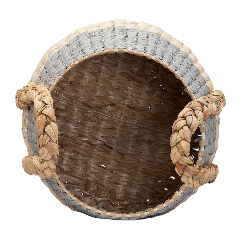 Household Essentials Cattail and Paper Terra Basket - 13.8"L x 13.8"W x 13.8"H