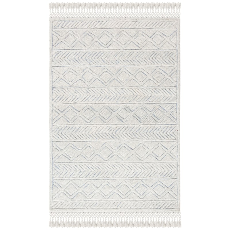 SAFAVIEH Berber Shag Rezan Trellis 1.25-inch Thick Rug