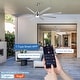 preview thumbnail 32 of 128, Sofucor 52/66/72/76/84Inch Large Ceiling Fan with Dimmable LED Light ,Remote&APP Control,8 Blades for Large Living Room,Porch