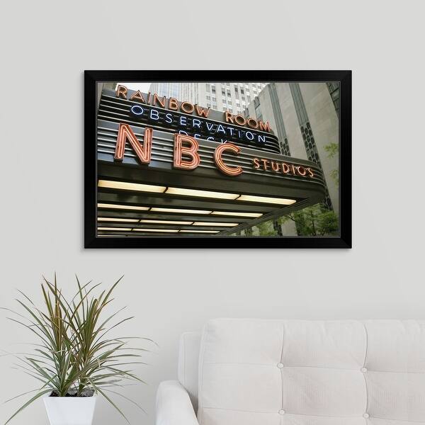 Shop Rainbow Room Sign Rockefeller Center New York Black