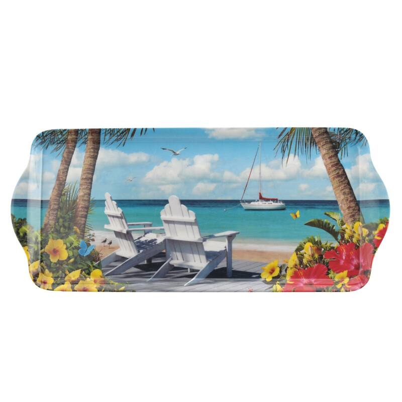 Pimpernel In The Sunshine Melamine Sandwich Tray - 15.25" x 6.5" - 15.25" x 6.5"