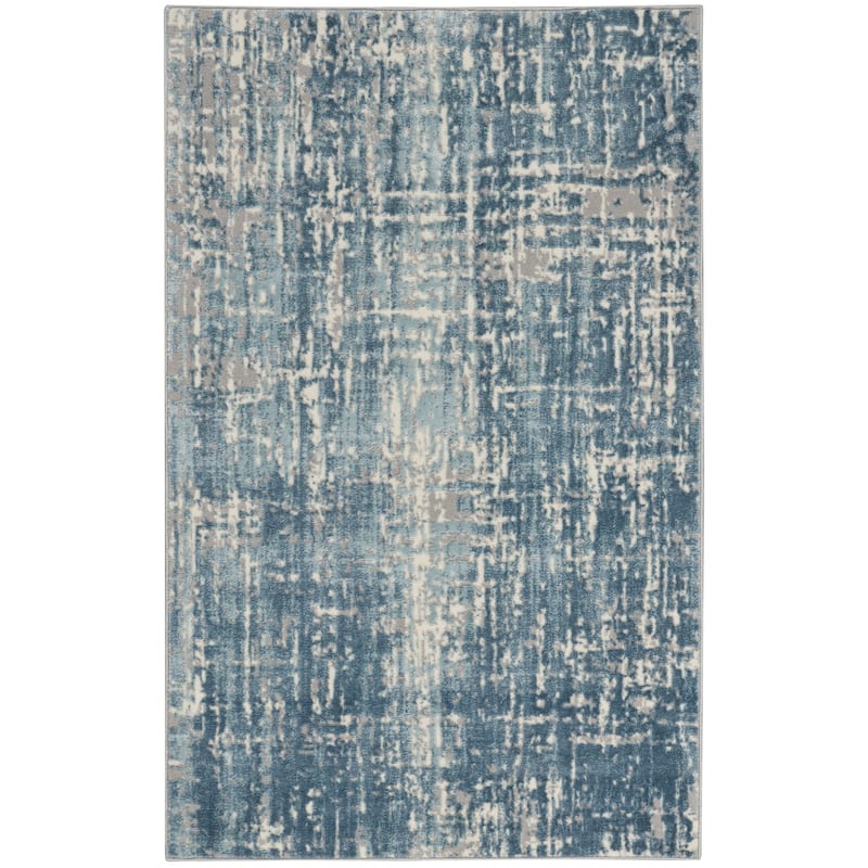 Calvin Klein Enchanting Indoor Contemporary Abstract Area Rug - 2' x 3' - Seaglass/Ivory - Rectangle