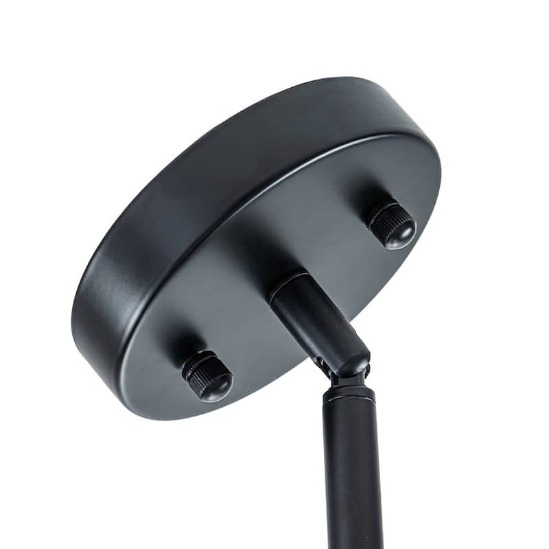 Modern 5-Light Linear Smoky Bubble Glass Chandelier - 33.5in