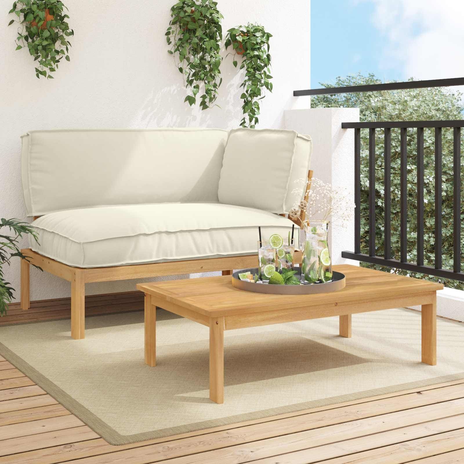 vidaXL Sofa Set in Solid Acacia Wood