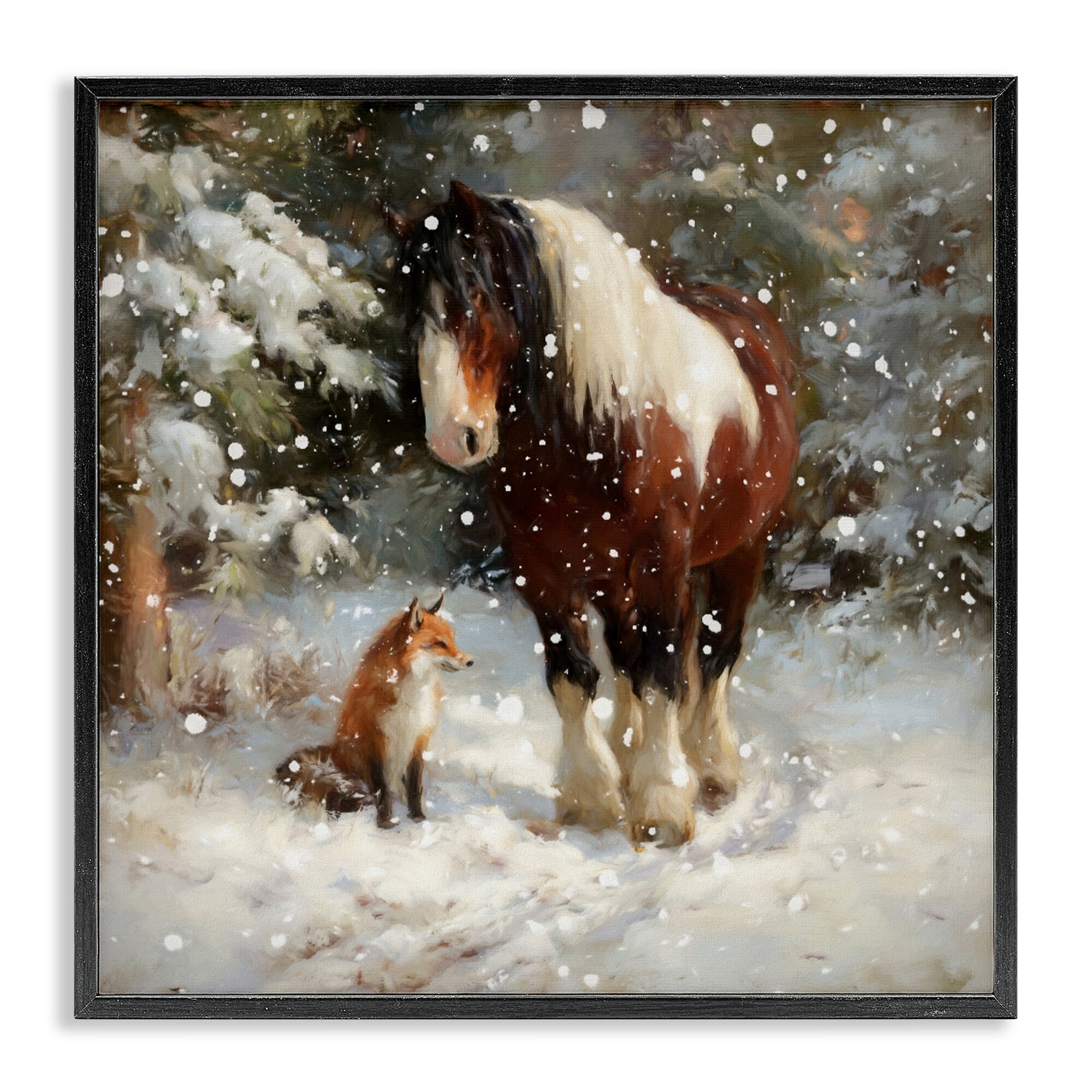Stupell The Horse & The Fox Framed Giclee Art Design By Tina LeCour