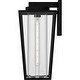 preview thumbnail 3 of 3, Matte Black Outdoor Wall Lantern from the Jett Collection