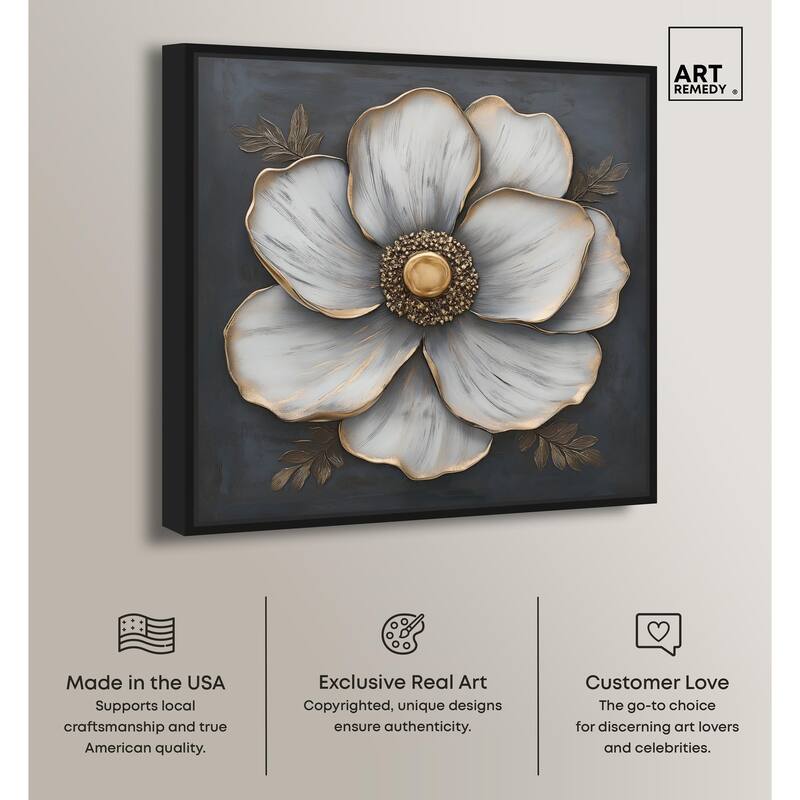 Sculpted Sepals II Canvas by Art Remedy