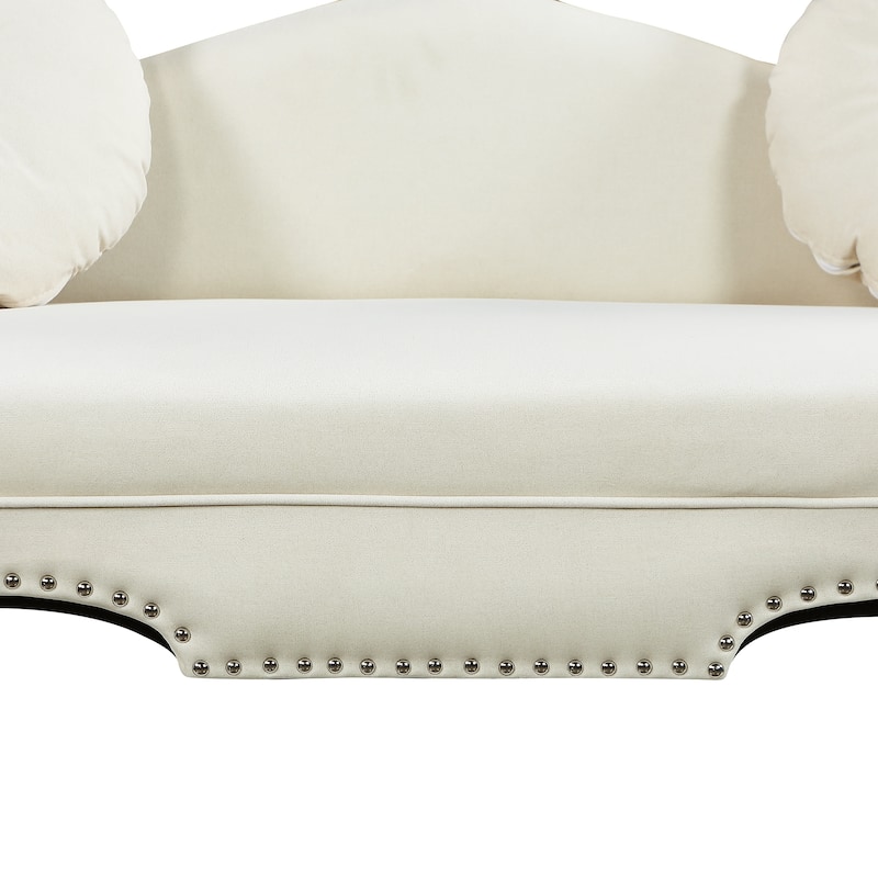 54"Width Modern Velvet Upholstered Loveseat