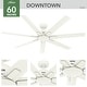 preview thumbnail 5 of 26, Hunter 60" Downtown Windmill Outdoor Ceiling Fan w/ Wall Control, Damp-Rated - Indoor-Outdoor, Industrial, Modern - ENERGY STAR!