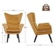 preview thumbnail 86 of 92, Upholstered Wingback Armchair Leisure Accent Chair, Single - 40.55" H x 28.34" W x 33.1" D