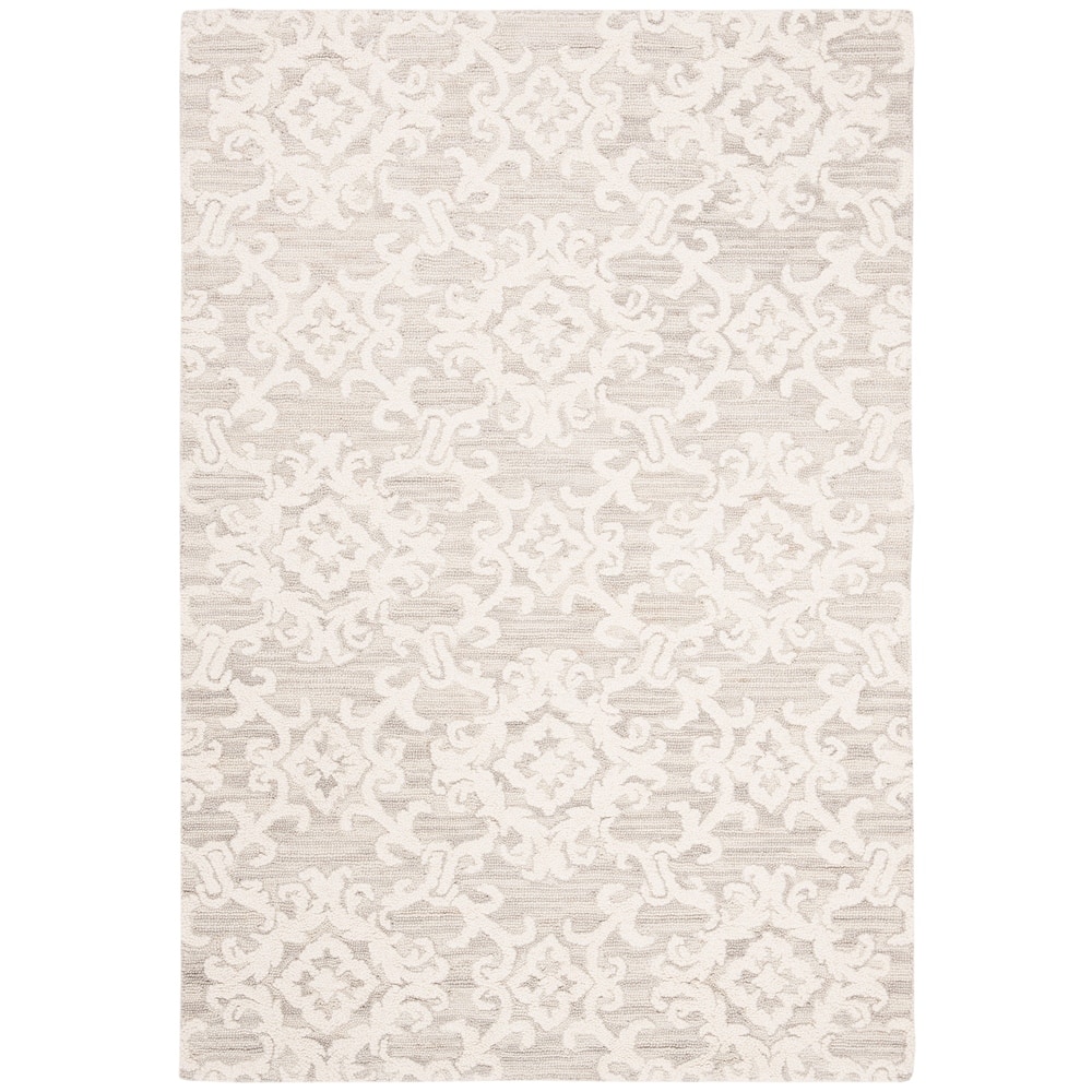 SAFAVIEH, Handmade Blossom Vesela Modern Floral Wool Rug