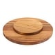 preview thumbnail 2 of 4, MegaChef 12 Inch Acacia Wood Lazy Susan Tray