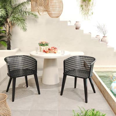 Christopher Knight Home - Milan Durable Outdoor Dining Chair Set for Stylish Gatherings